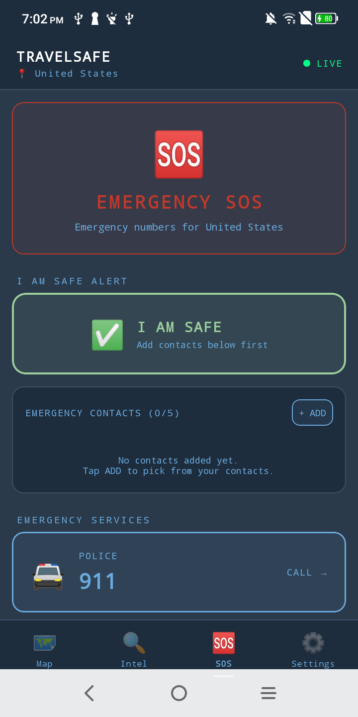 Travel Safe SOS and I'm Safe